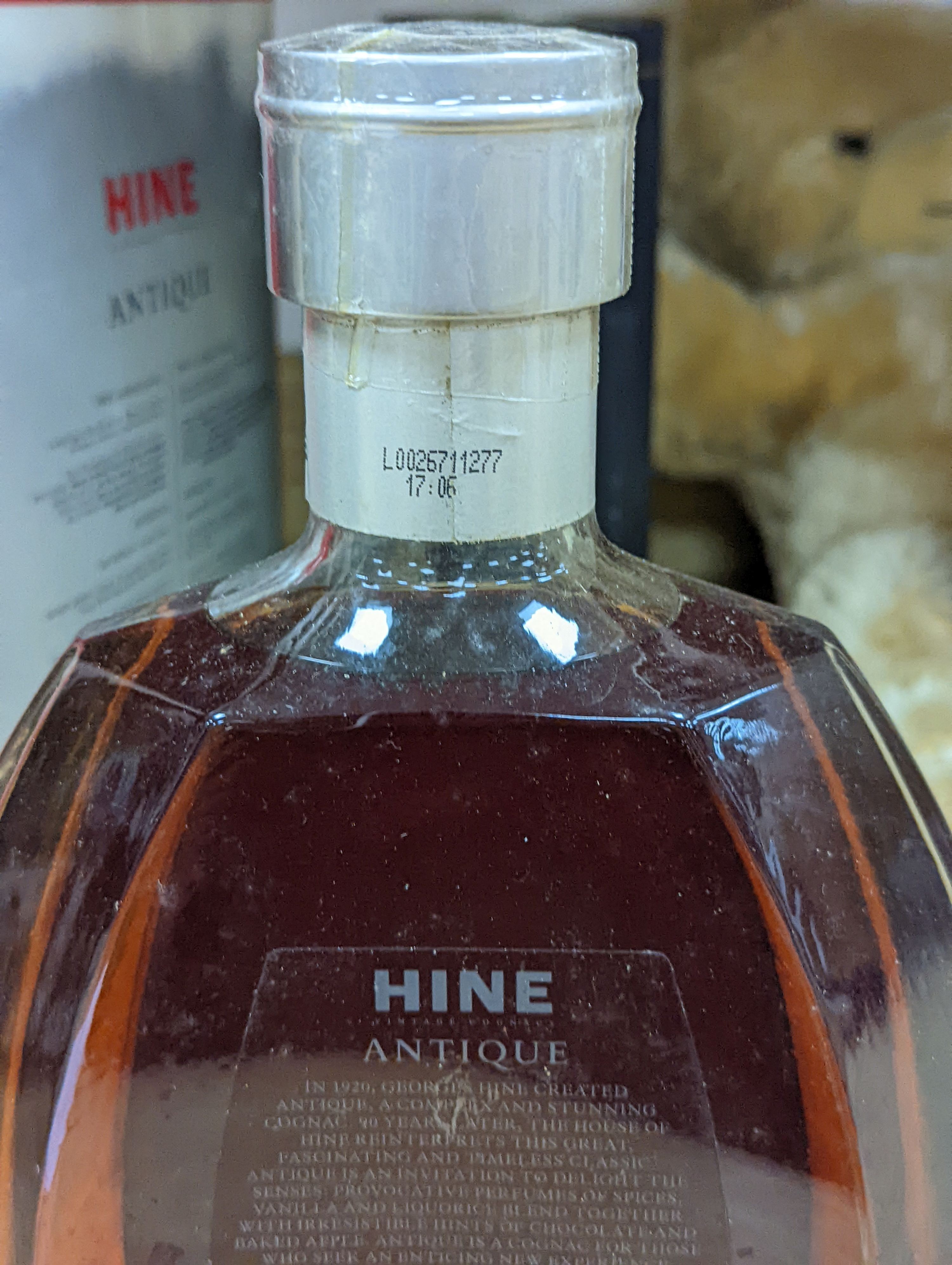 A boxed magnum of Hine Antique XO Cognac Grand Champagne Premier Cru, a boxed Hine Cigar Reserve Extra Old Cognac and one boxed Bristol Classic Rum Finest Jamaican Rum Directoe's Choice 1982.